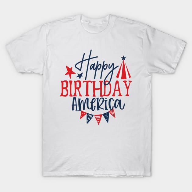 American Birthday T-Shirt by Saldi